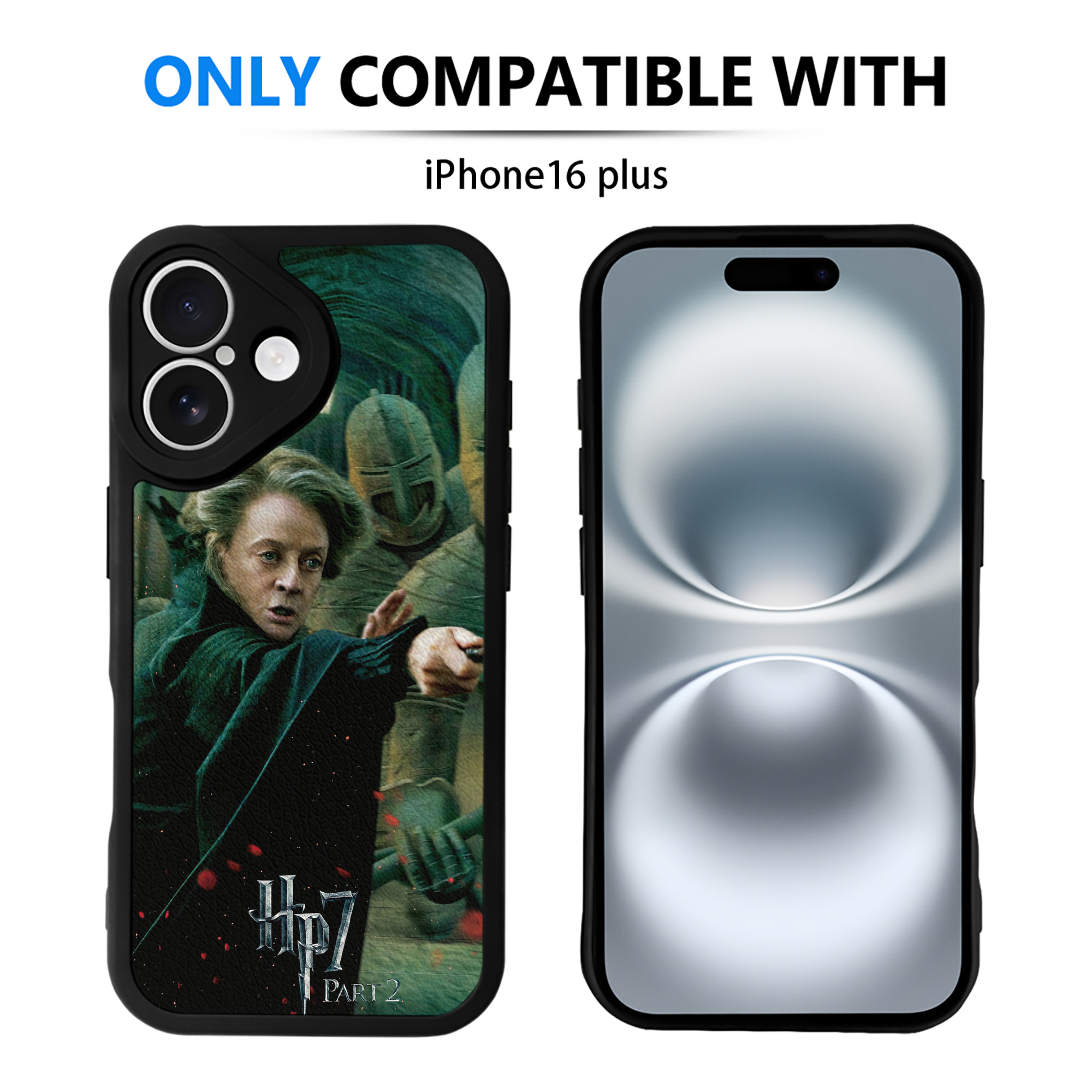 （画像用） Harry Potter ハリー・ポッターシリーズ 【iPhone 16シリーズ対応】シリコンスマホケース（レザー調） 材質：シリコン
